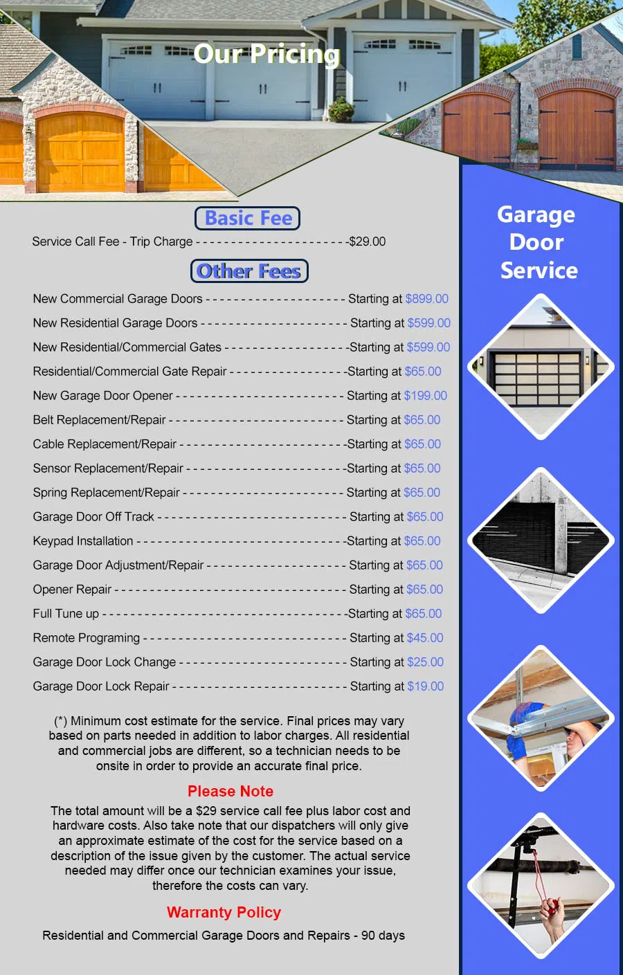 Metro Garage Door Service Cleveland, OH 216-539-0744